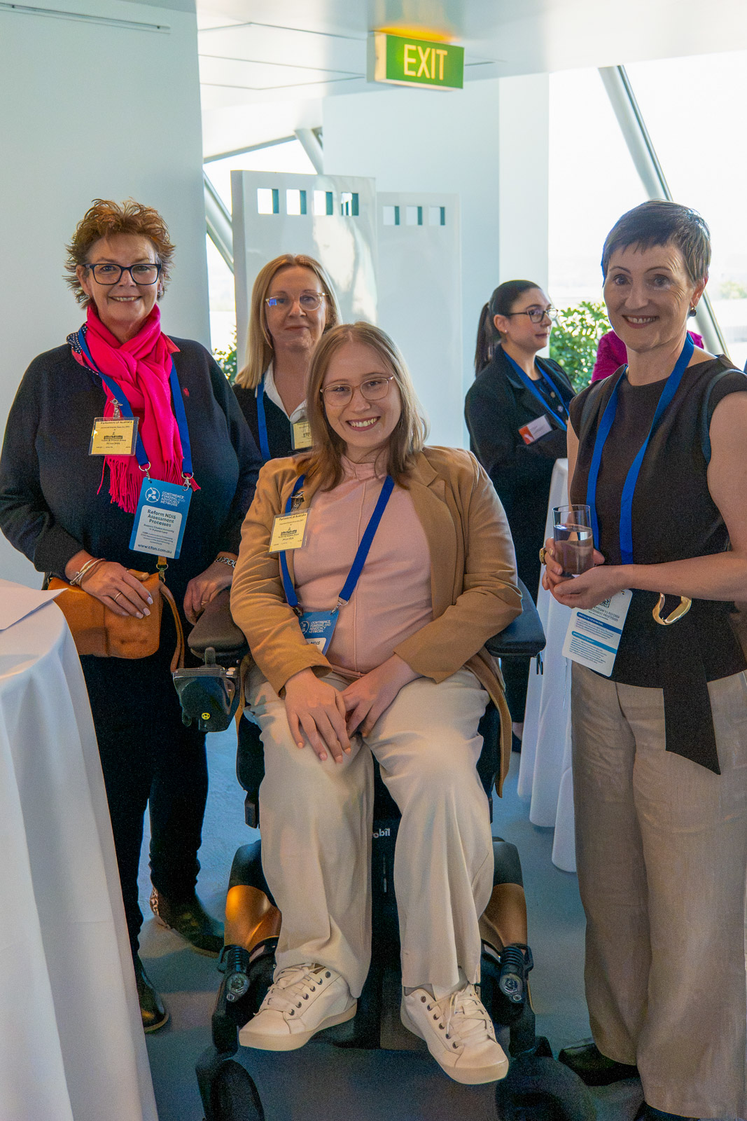 CFAN representatives with Ellie Rowlands at Parliament House