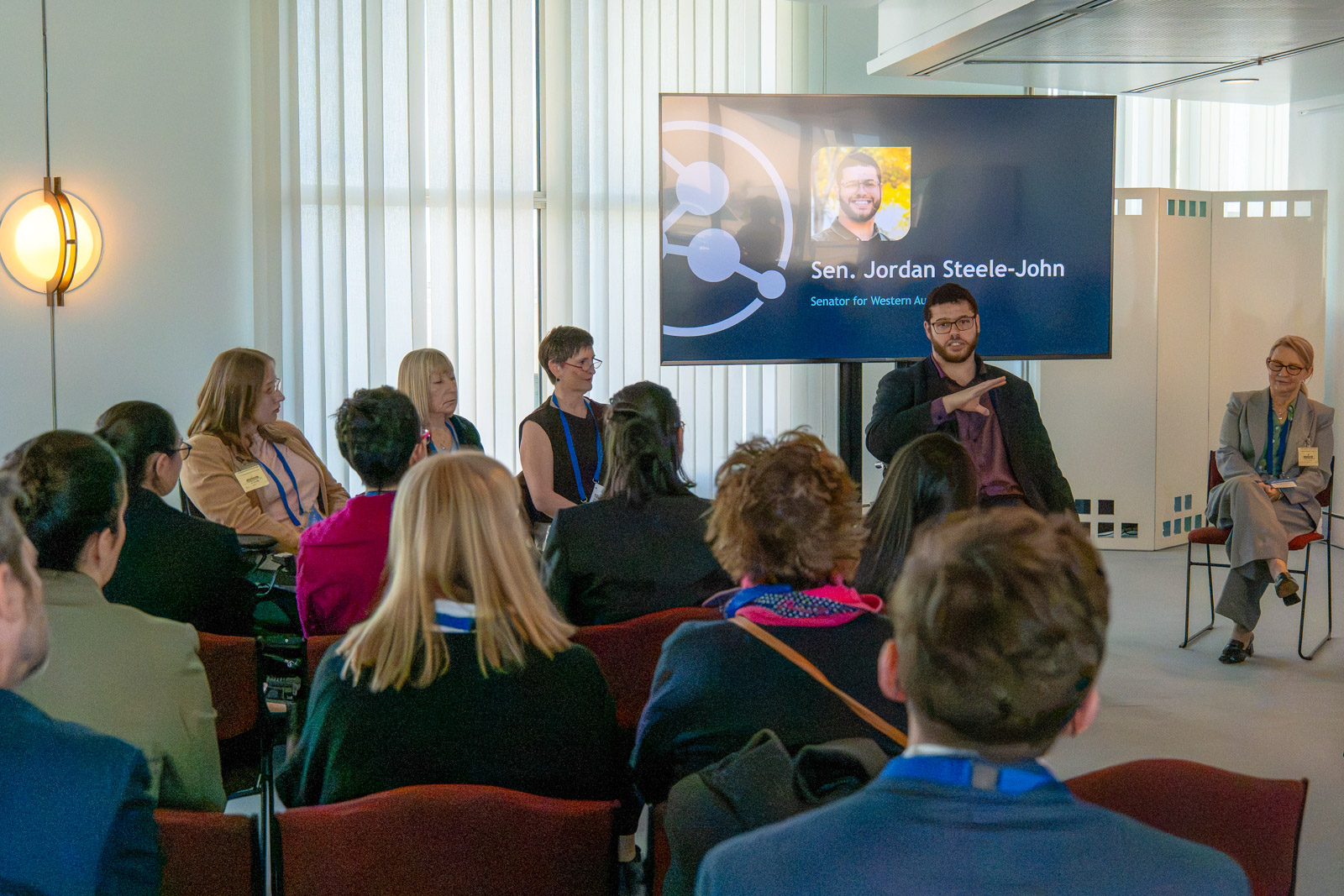 A Parliament House discussion with Senator Jordan Steele-John
