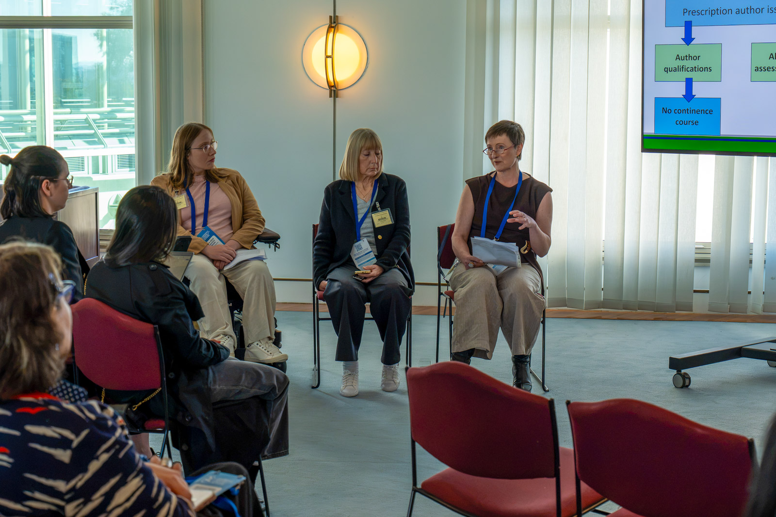 A panel discussing continence assessment and clinical expertise